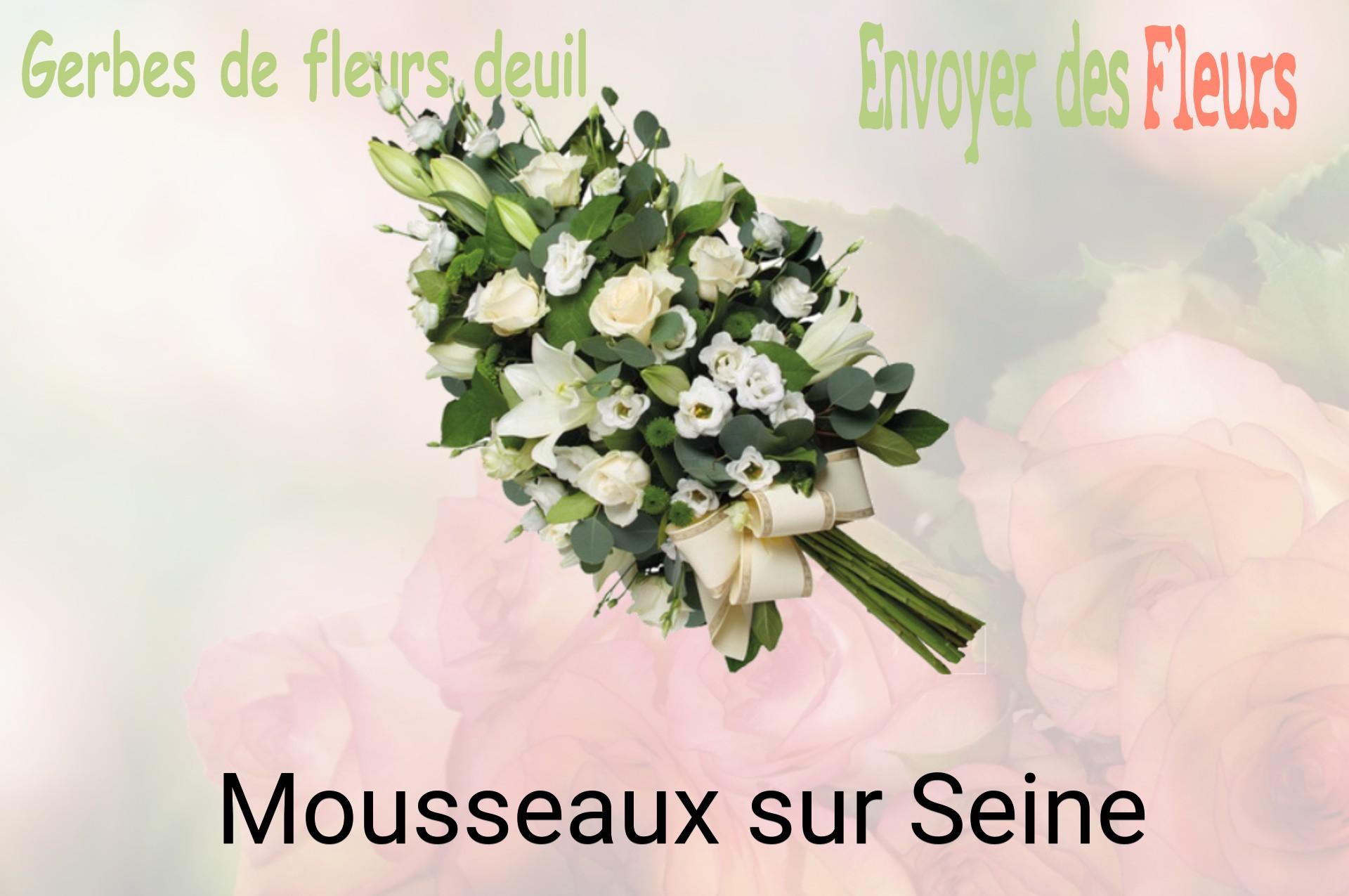 Gerbe de fleurs de deuil livrée à Mousseaux-sur-Seine